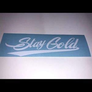 Stay Gold Logo Sticker